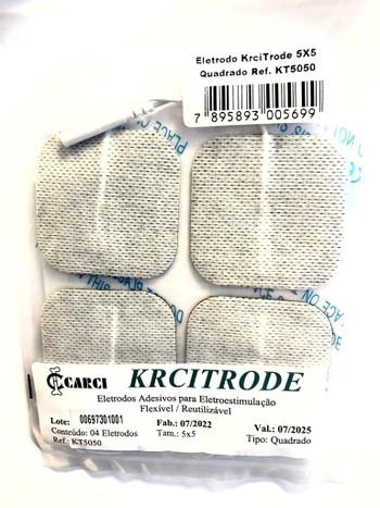 ELETRODO 5CMX5CM (PCT C/4 UNID.) KRCITRODE CARCI 