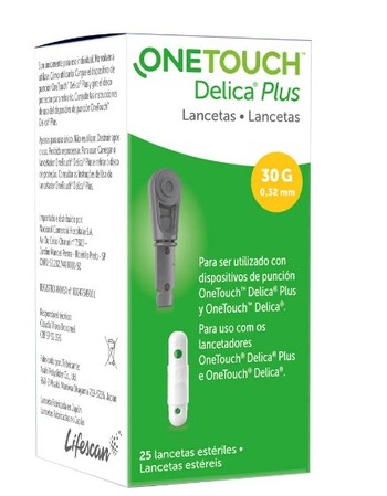 Lancetas OneTouch Delica 25 Unidades