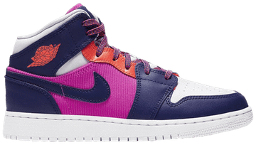 Foto do produto Tênis Air Jordan 1 Mid GS Fire Pink