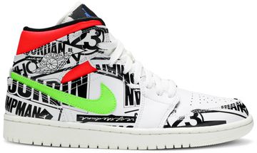 Foto do produto Tênis Air Jordan 1 Mid Over-Print Logos