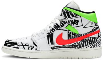 Foto do produto Tênis Air Jordan 1 Mid Over-Print Logos