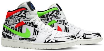 Foto do produto Tênis Air Jordan 1 Mid Over-Print Logos