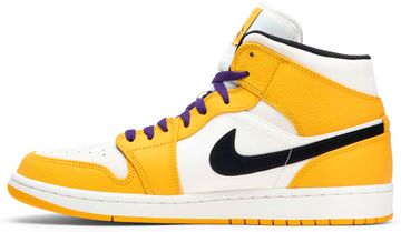 Foto do produto Tênis Air Jordan 1 Mid Lakers