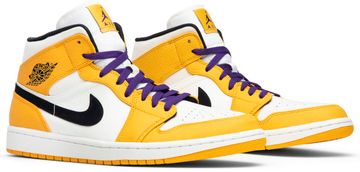 Foto do produto Tênis Air Jordan 1 Mid Lakers