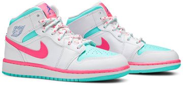 Foto do produto Tênis Air Jordan 1 Mid GS Digital Pink
