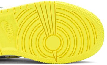 Foto do produto Tênis Air Jordan 1 Mid SE GS Rose Patch - Dynamic Yellow