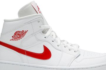 Foto do produto Tênis Air Jordan 1 Mid White University Red