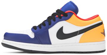 Foto do produto Tênis Air Jordan 1 Low White Deep Royal Blue
