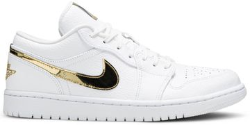 Foto do produto Tênis Air Jordan 1 Retro Low White Metallic Gold
