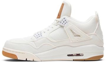 Foto do produto Tênis Levi's x Air Jordan 4 Retro White Denim