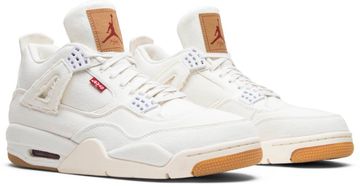 Foto do produto Tênis Levi's x Air Jordan 4 Retro White Denim