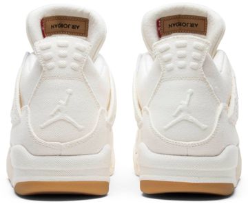 Foto do produto Tênis Levi's x Air Jordan 4 Retro White Denim