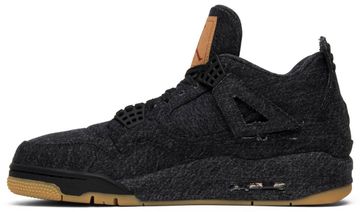 Foto do produto Tênis Levi's x Air Jordan 4 Retro Black Denim