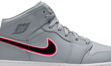 Foto do produto Tênis Air Jordan 1 Mid Wolf Grey Pink