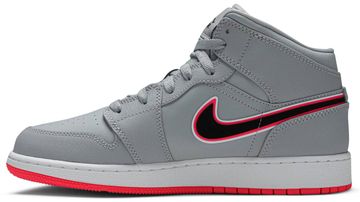 Foto do produto Tênis Air Jordan 1 Mid Wolf Grey Pink