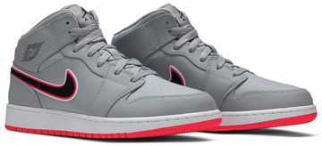 Foto do produto Tênis Air Jordan 1 Mid Wolf Grey Pink