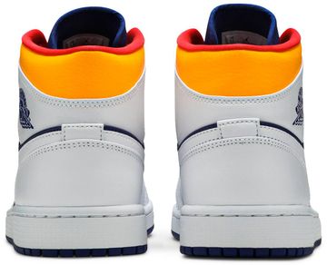 Foto do produto Tênis Air Jordan 1 Mid White Deep Royal Blue