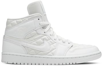 Foto do produto Tênis Air Jordan 1 Mid SE White Quilted