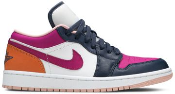 Foto do produto Tênis Air Jordan 1 Low SE Mismatched - Purple Magenta