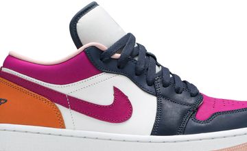Foto do produto Tênis Air Jordan 1 Low SE Mismatched - Purple Magenta