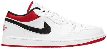 Foto do produto Tênis Air Jordan 1 Low White Univeristy Red