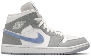 Foto do produto Tênis Air Jordan 1 Mid Wolf Grey Aluminum
