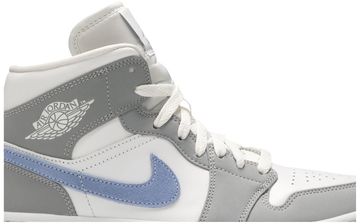 Foto do produto Tênis Air Jordan 1 Mid Wolf Grey Aluminum
