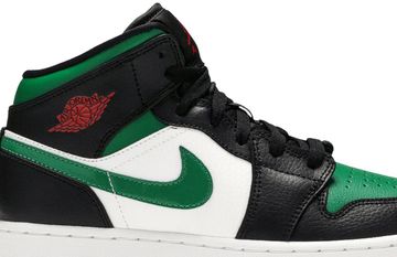 Foto do produto Tênis Air Jordan 1 Mid GS Black Pine Green