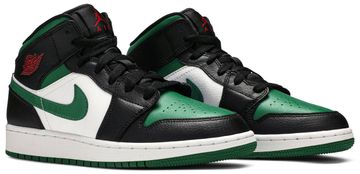 Foto do produto Tênis Air Jordan 1 Mid GS Black Pine Green