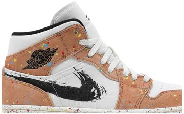 Foto do produto Tênis  Air Jordan 1 Mid SE Brushstroke Paint Splatter