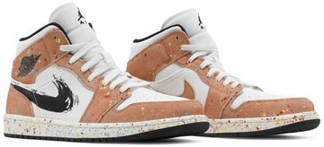 Foto do produto Tênis  Air Jordan 1 Mid SE Brushstroke Paint Splatter