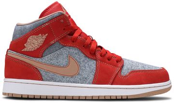 Foto do produto Tênis  Air Jordan 1 Mid Denim Red