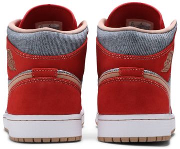 Foto do produto Tênis  Air Jordan 1 Mid Denim Red