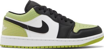 Foto do produto Tênis Air Jordan 1 Low Vivid Green Snakeskin