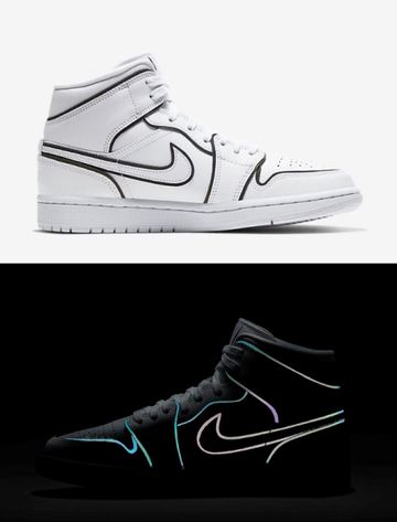 Foto do produto Tênis Air Jordan 1 Mid SE Iridescent Trim