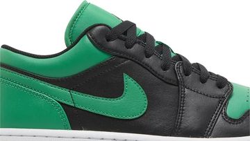 Foto do produto Tênis Air Jordan 1 Low Black Lucky Green