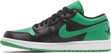 Foto do produto Tênis Air Jordan 1 Low Black Lucky Green