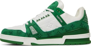 Foto do produto Tênis Louis Vuitton Louis Vuitton Trainer Green Monogram Denim