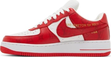 Foto do produto Tênis Nike Louis Vuitton x Air Force 1 Low White Comet Red