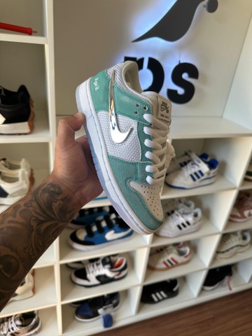 Foto do produto Nike April Skateboards x Dunk Low SB Turbo Green (PRONTA ENTREGA)