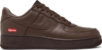 Foto do produto Tênis Nike Supreme x Air Force 1 Low Box Logo - Baroque Brown