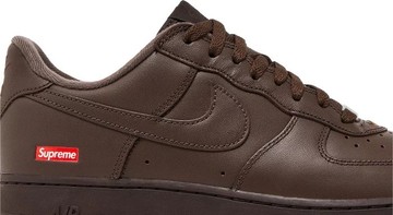 Foto do produto Tênis Nike Supreme x Air Force 1 Low Box Logo - Baroque Brown