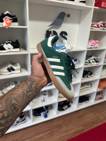 Foto do produto Tênis Adidas Samba OG Collegiate Green Gum (PRONTA ENTREGA)