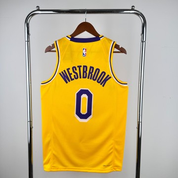 Foto do produto Regata NBA Los Angeles Lakers Gold Association Edition Swingman Jersey 2022/23 Westbrook 0