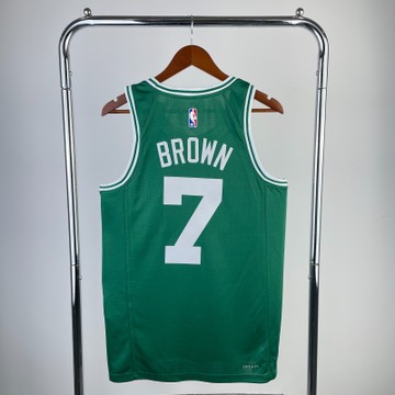 Foto do produto Regata NBA Boston Celtics Nike Icon Edition 24/25 Swingman Jersey Verde Jaylen Brown 7