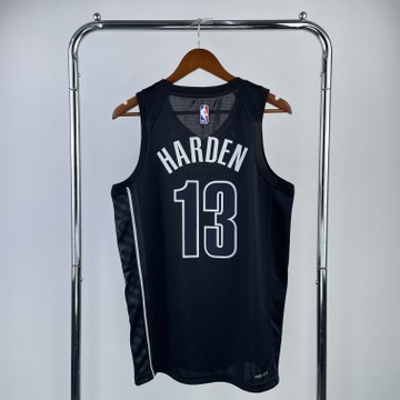 Foto do produto Regata NBA Brooklyn Nets Jordan Statement Edition 22/23 Swingman Jersey Preta James Hardene 13