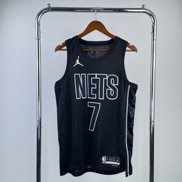 Foto do produto Regata NBA Brooklyn Nets Jordan Statement Edition 22/23 Swingman Jersey Preta Kevin Durant 7