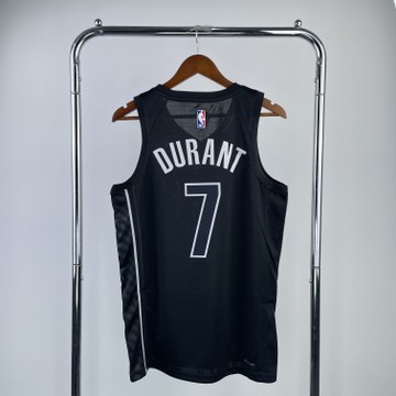 Foto do produto Regata NBA Brooklyn Nets Jordan Statement Edition 22/23 Swingman Jersey Preta Kevin Durant 7