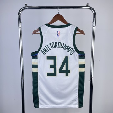 Foto do produto Regata NBA Milwaukee Bucks Nike Association Edition Jersey Giannis Antetokounmpo 34