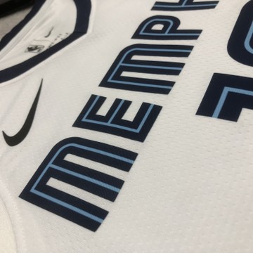 Foto do produto Regata NBA Memphis Grizzlies Nike Association Edition Swingman Jersey Branca Ja Morant 12